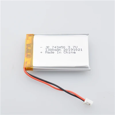 Li-polimerska baterija JP743450 1380mah sa PCB-om i žicom za digitalni proizvod